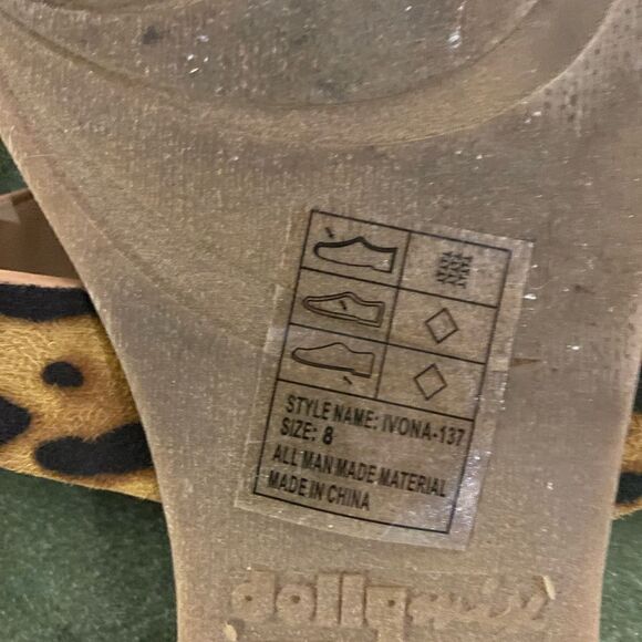 #307 DOLLY MIX H Leopard Sandals - Picture 3 of 6